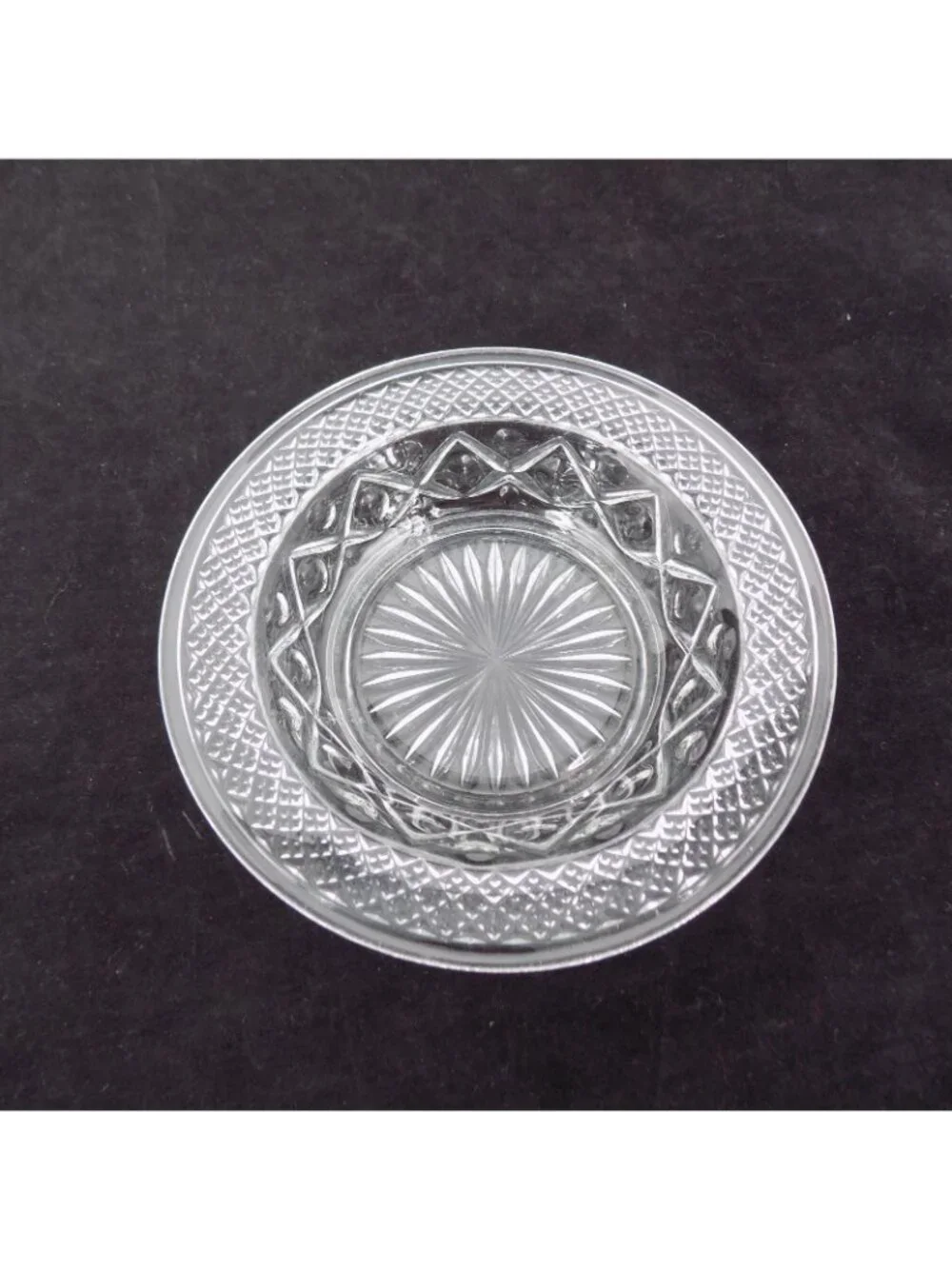 Set of 2 Imperial Cape Cod Clear Glass Rimmed Cereal Bowl 6